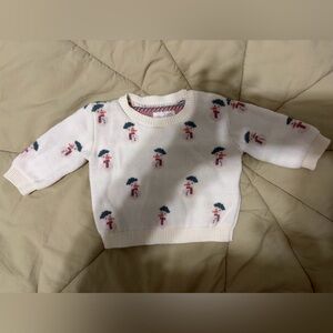 Infant Snowman pattern Sweater- Like new